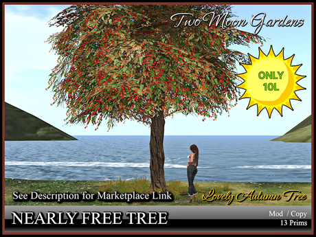 Second Life Marketplace Promo Tree